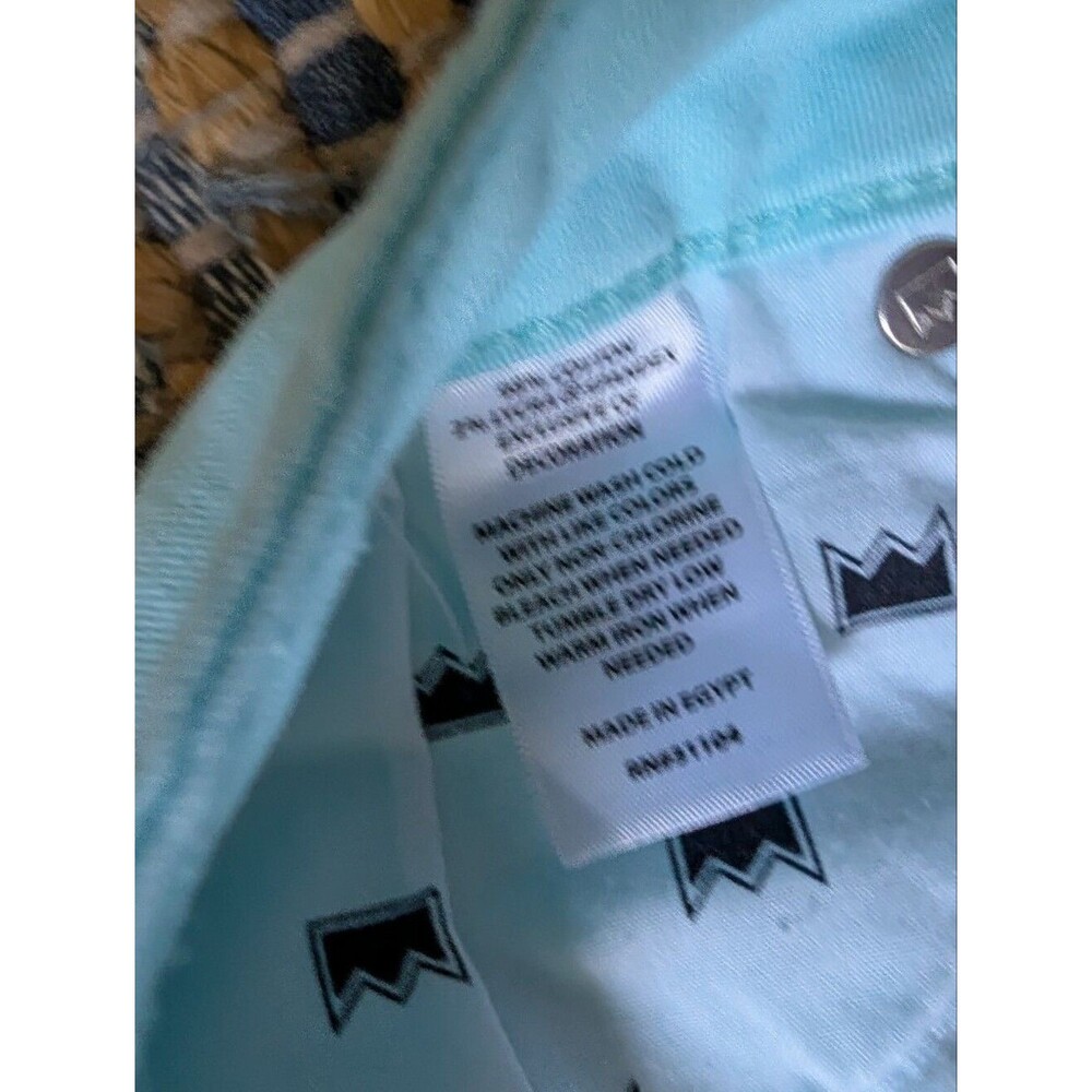 Mint Green Bermuda Shorts 8 Pastel Coastal Preppy Summer Stretch - Picture 10 of 10